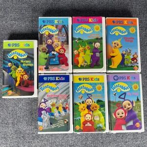 Teletubbies PBS Kids VHS Collections Nursery Rhymes Funny‎ Day Bed Time Stories